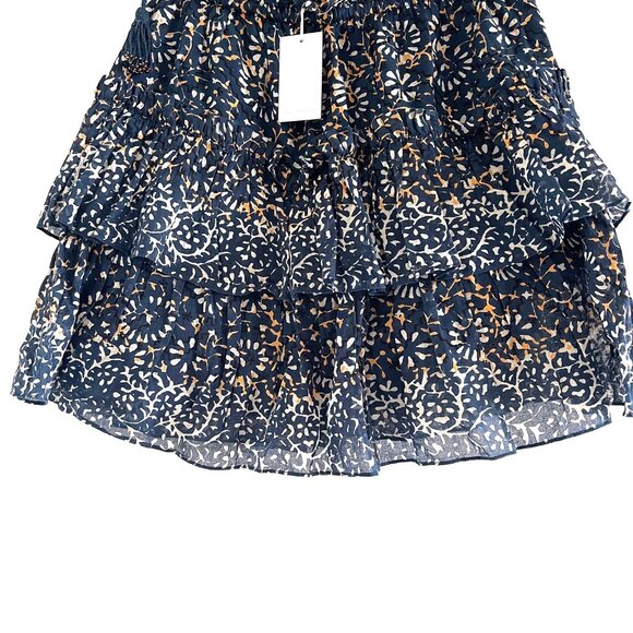 Ulla Johnson ‘Asha” Tiered Mini Skirt in Azul - Picture 6 of 14